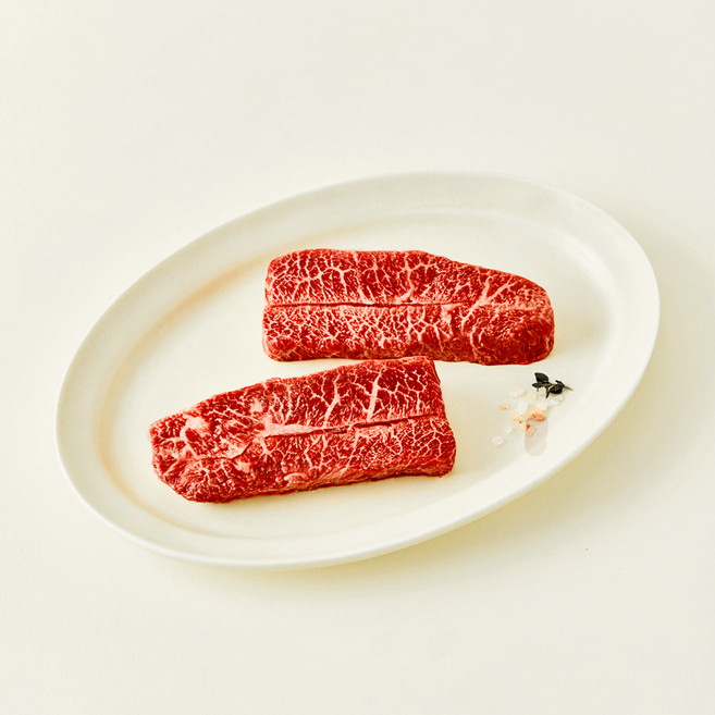 우미우 1++(9) 한우 암소 부채살 구이용 (냉장), 200g, 1개