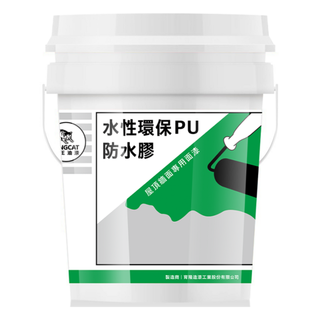 KINGCAT 貓王油漆 水性環保PU防水膠 K1-619, 百合白色, 1桶, 18.92L