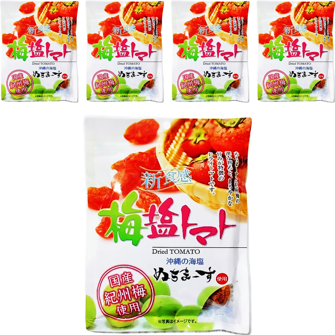 沖繩美健 梅鹽番茄乾, 30g, 5包