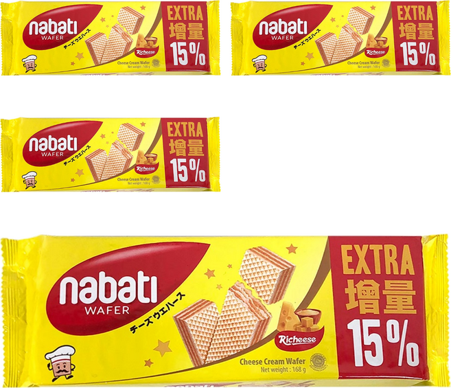 nabati 起司威化餅, 168g, 4包