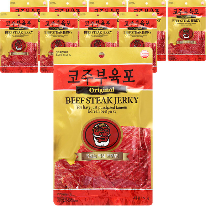 코주부 오리지널 육포, 50g, 10개