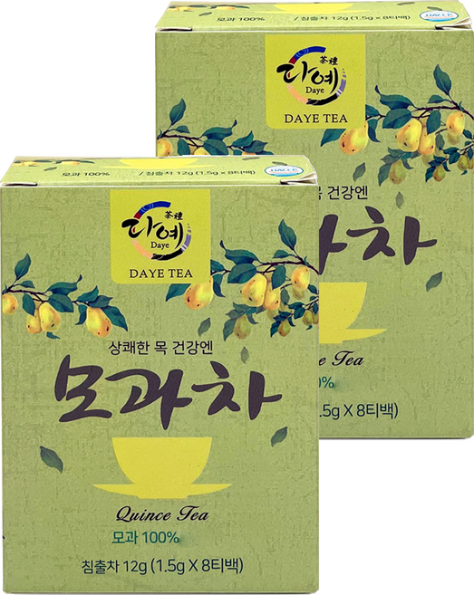 다예 모과차 8p, 1.5g, 8개입, 2개