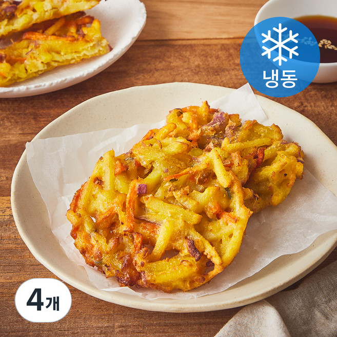 맛의고수 대파품은 바삭 야채튀김 (냉동), 180g, 4개