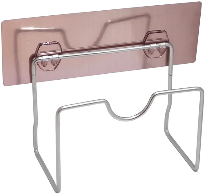 Easy 易立家 304不鏽鋼鍋蓋砧板兩用架 12 x 16 x 9cm, 銀色, 1盒