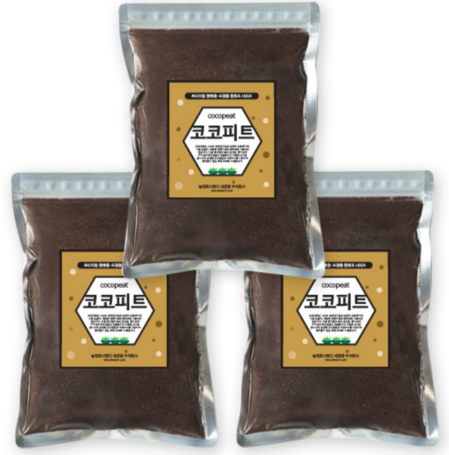 세경팜 코코피트 달팽이흙, 2L, 3개