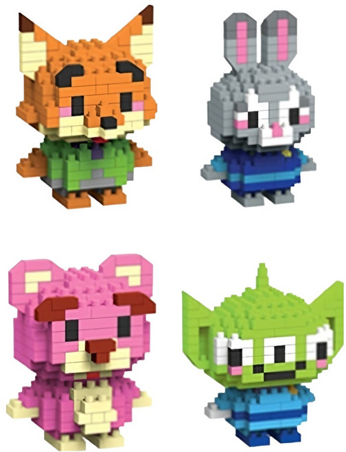 바니랜드 브릭스 블록 4종 세트, 랜덤발송, 1세트