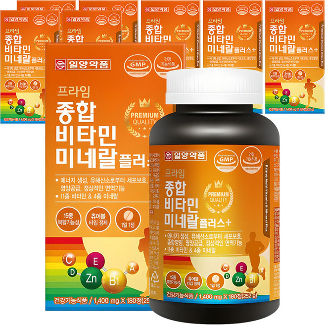 IL-YANG 一洋藥品 Prime 綜合維他命礦物質Plus, 180錠, 8個