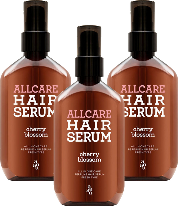 아유아유 올케어 헤어세럼 체리블러썸향, 100ml, 3개