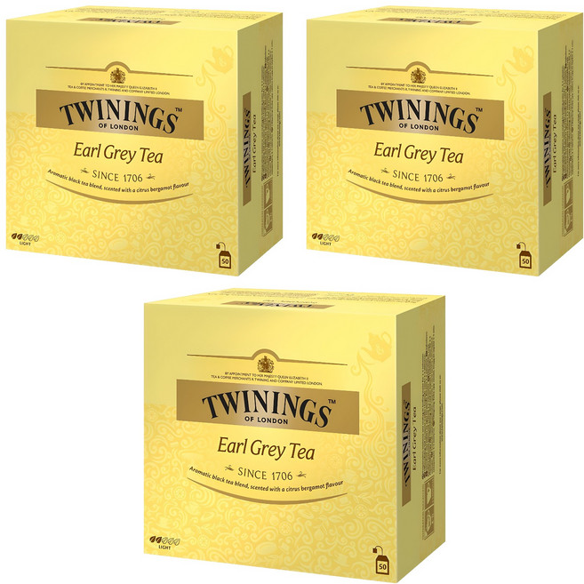 트와이닝 얼그레이 티백, 2g, 50개입, 3개