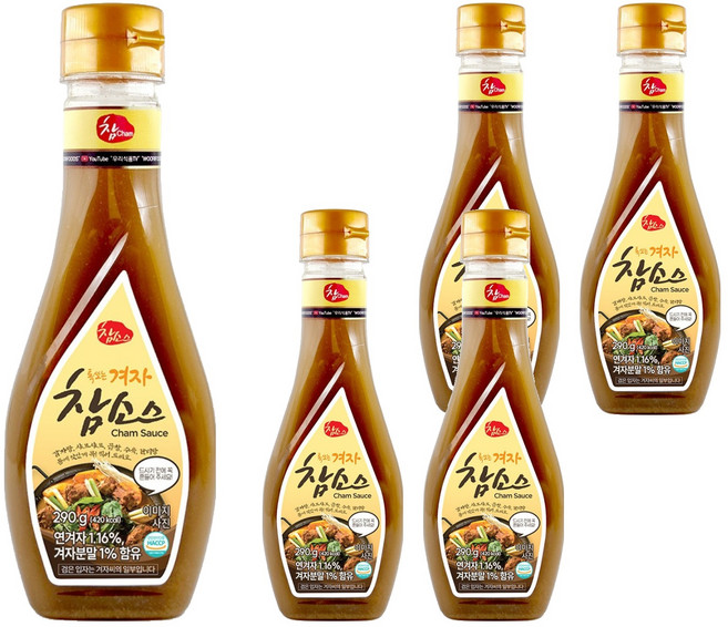 참 겨자 참소스, 290g, 5개