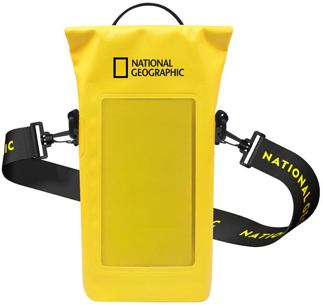 NATIONAL GEOGRAPHIC 國家地理 防水手機袋 180 x 290 x 70mm 2L, 黃色, 1個