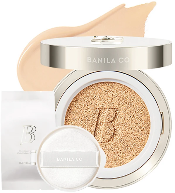 바닐라코 커버리셔스 얼티밋 화이트 쿠션 파운데이션 14g + 리필 14g 세트, 21 아이보리, 1개 - 쿠팡