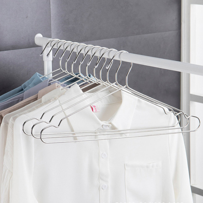 스테인레스 옷걸이 여성용 40cm, 10개