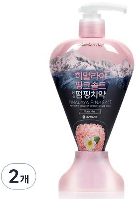 히말라야핑크솔트 펌핑치약 플로럴, 285g, 2개
