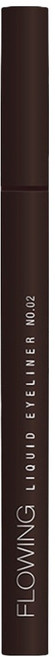 Solone 台灣公司貨 持久流暢眼線液筆EX 0.55ml, 02 深夜棕, 1支