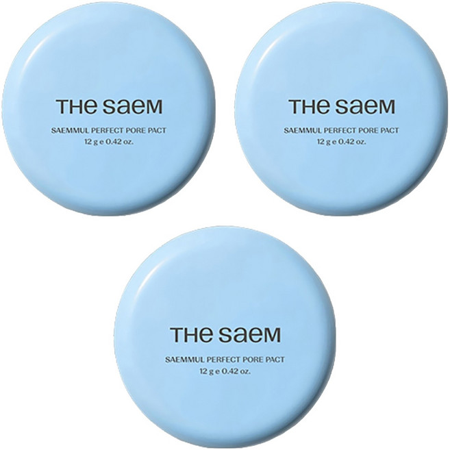 더샘 샘물 퍼펙트 포어 팩트파우더 12g, 3개