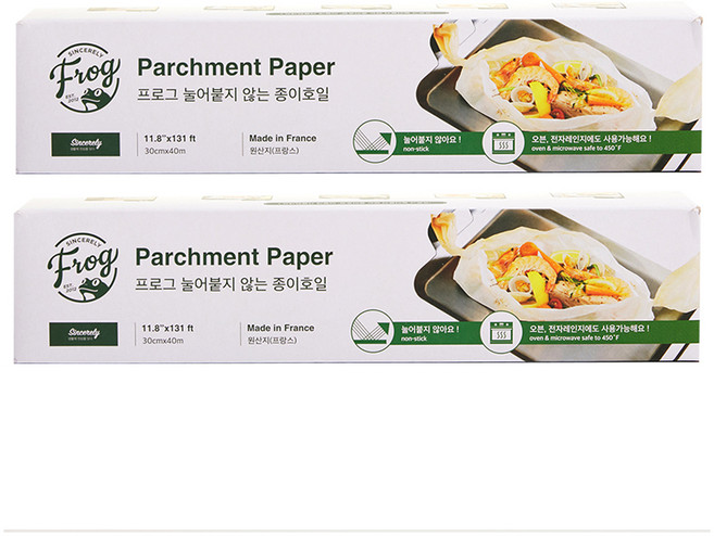 프로그 눌어붙지 않는 종이호일, 40m, 1개입, 2개