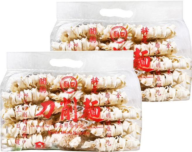 MIAW KO 廟口 關廟刀削麵, 900g, 2包