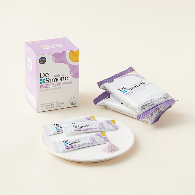드시모네 키즈 스텝1 블루베리향 유산균 30포, 45g, 1개