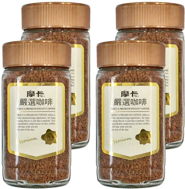 MOCCA 摩卡 嚴選咖啡, 顆粒狀, 156g, 4罐