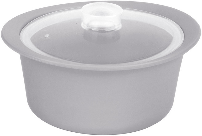 키에 다용도 실리콘 찜냄비 520ml, 그레이, 1개