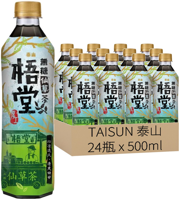 TAISUN 泰山 梧堂仙草茶, 500ml, 24瓶