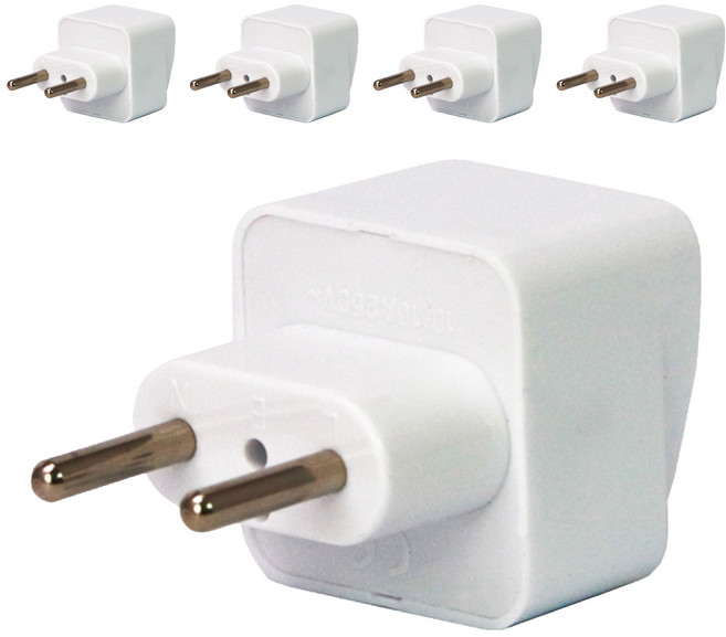 Kinyo 旅行萬用轉接頭 J-15, 白色, 5個