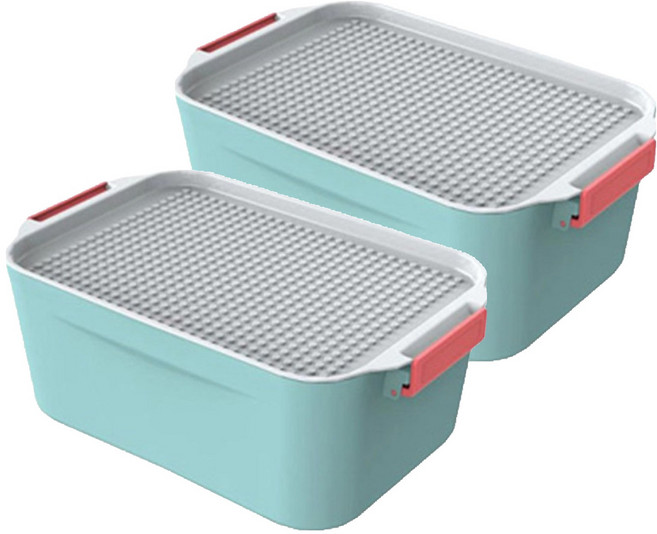 레고 토이박스 정리함, 혼합색상, 19 x 29 x 11.5 cm, 2개