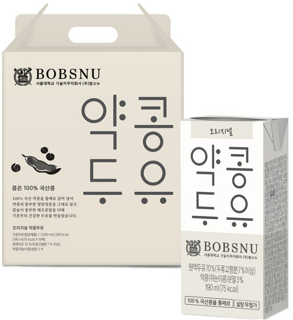 약콩두유 오리지널, 190ml, 16개