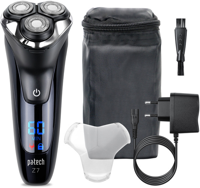파테크 트리플헤드 전기면도기 Z7, PS-Z730, 블랙