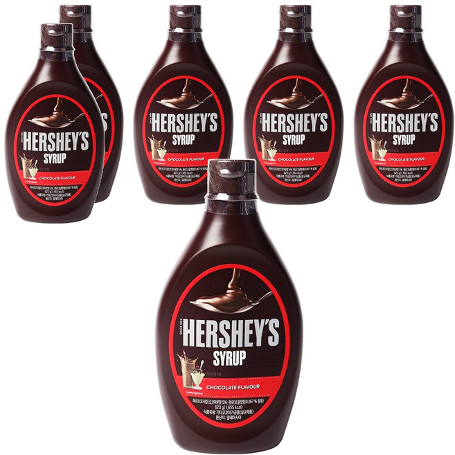 허쉬 초코 시럽, 623g, 6개