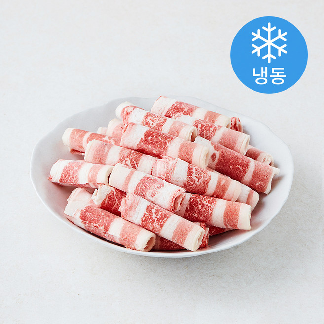 고급진 미국산 돌돌말이 우삼겹 구이용 (냉동), 1개, 800g