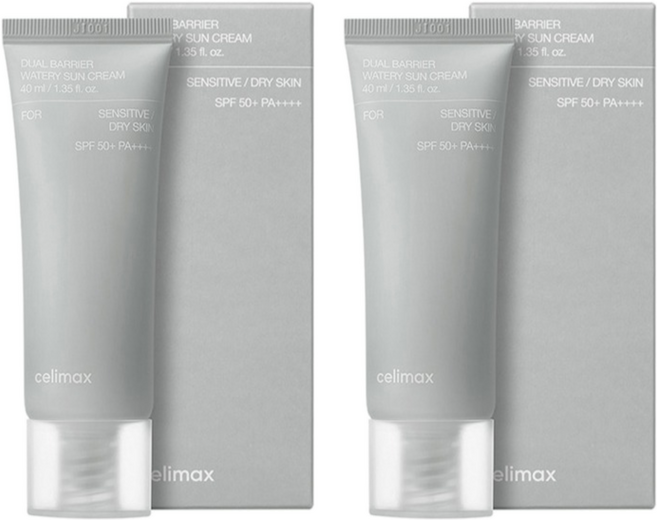 celimax 雙重防護水潤防曬霜 SPF50+ PA++++, 40ml, 2個
