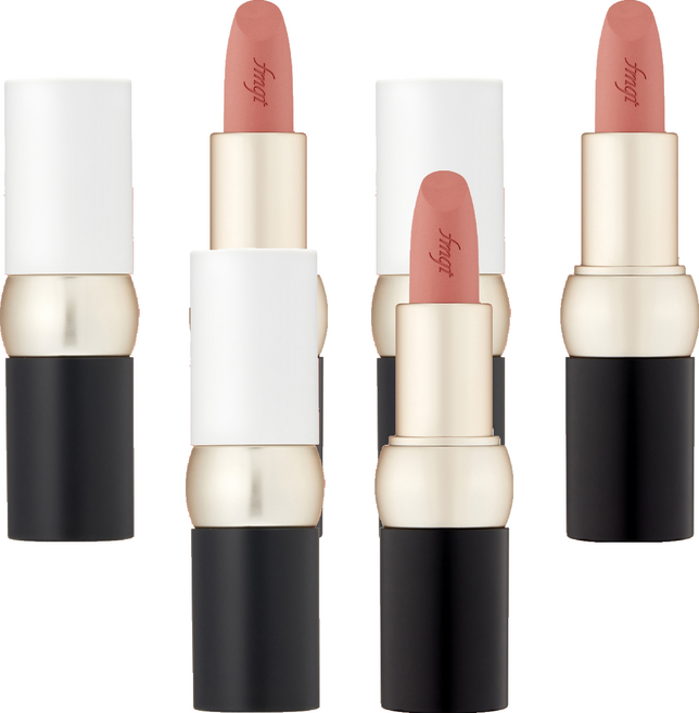 fmgt 더페이스샵 뉴 볼드 벨벳 립스틱, 3개, 04 누디 애프리콧