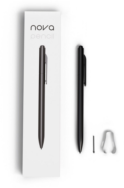 지니비 EMR 노바펜슬 갤럭시탭 S펜 와콤 호환 태블릿 터치펜, 블랙, 1개