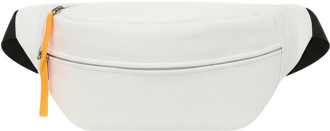 미니멀랩 캐주얼 생활방수 스포츠 힙색, 화이트, 1개