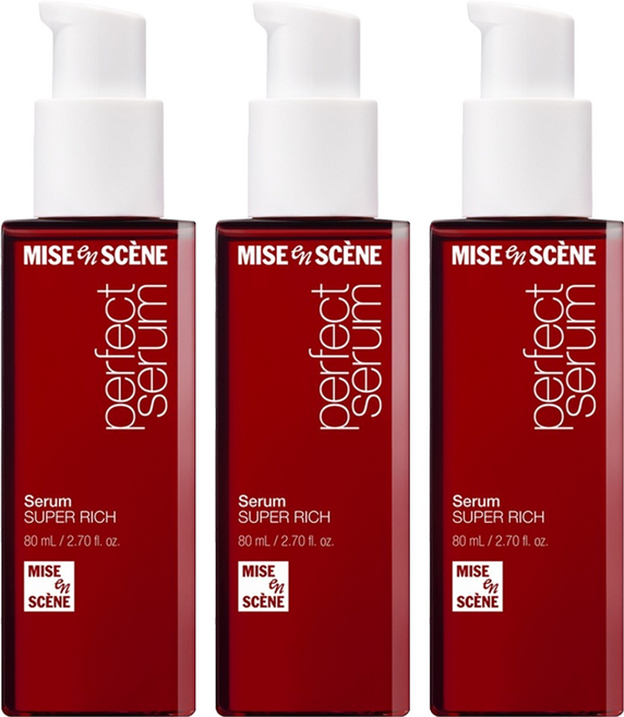 미쟝센 퍼펙트 슈퍼리치 헤어세럼, 80ml, 3개