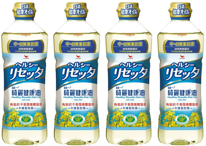 統一 綺麗健康 油, 652ml, 4瓶