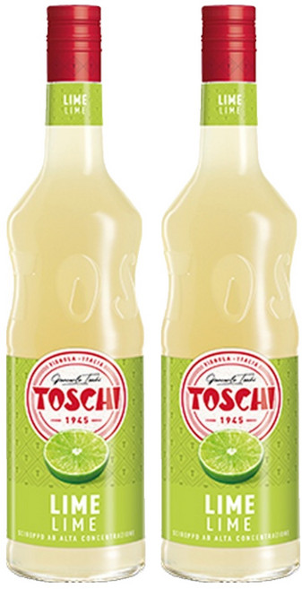 토스키 라임 시럽, 1L, 2개