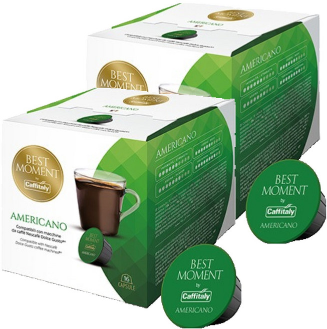 카피탈리 베스트모먼트 아메리카노 캡슐커피, 8g, 16개입, 2개