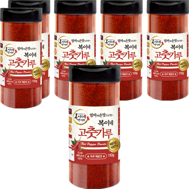 복이네먹거리 베트남고춧가루 김치 찜용, 110g, 6개