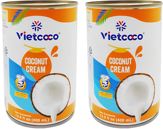 비엣코코 코코넛크림, 400ml, 2개
