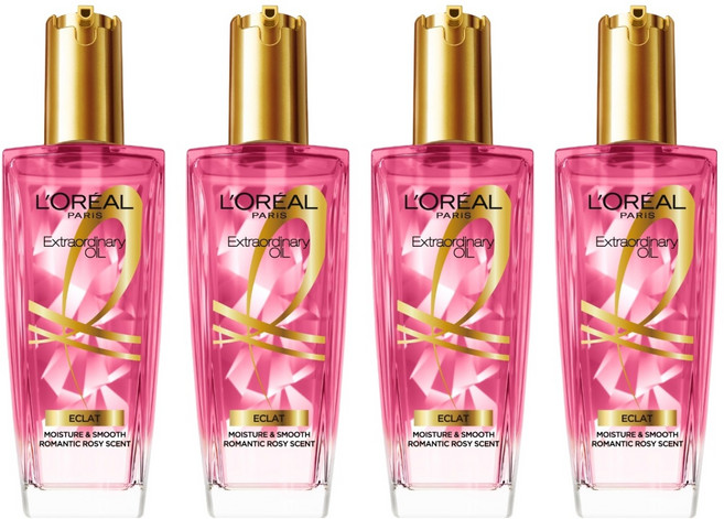 로레알파리 엑스트라오디네리 헤어오일 에끌라 로즈, 100ml, 4개