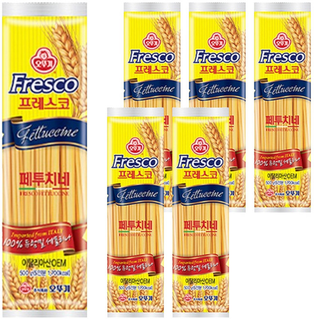 오뚜기 프레스코 페투치네, 6개, 500g