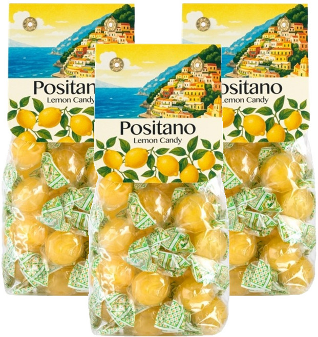 포지타노 레몬 사탕, 200g, 3개