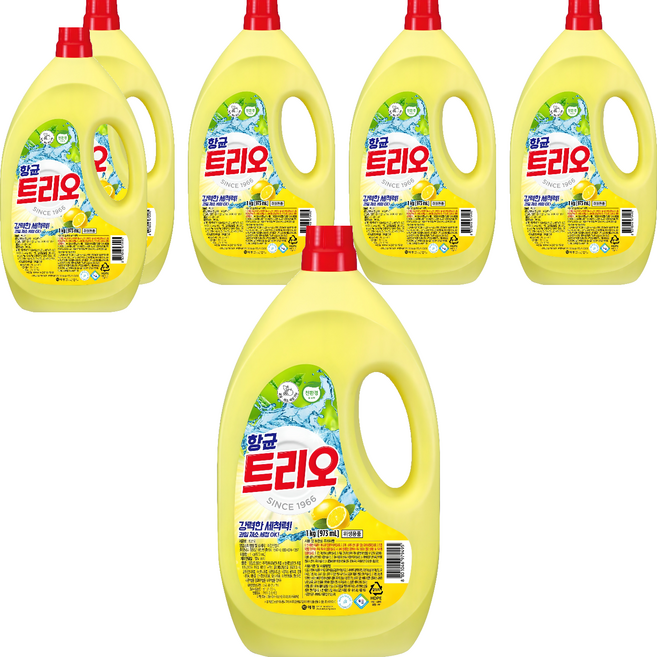 트리오 주방세제, 1kg, 6개
