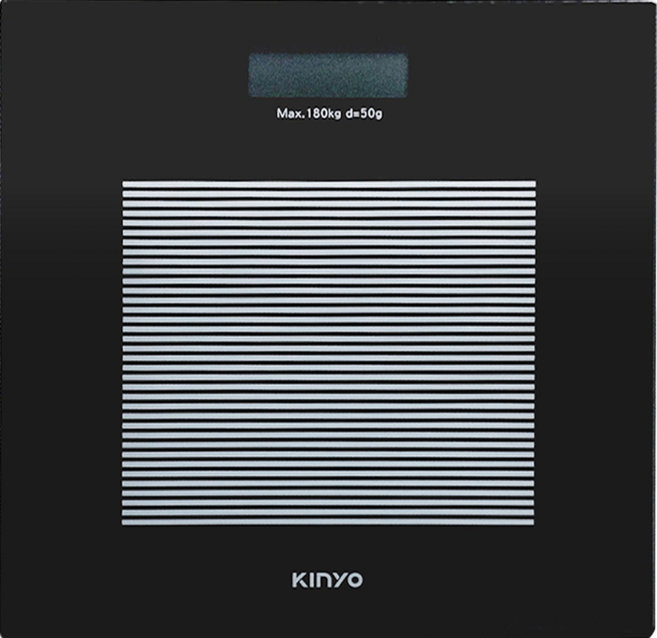 Kinyo 黑晶電子體重計, DS-6583, 黑晶色, 1個