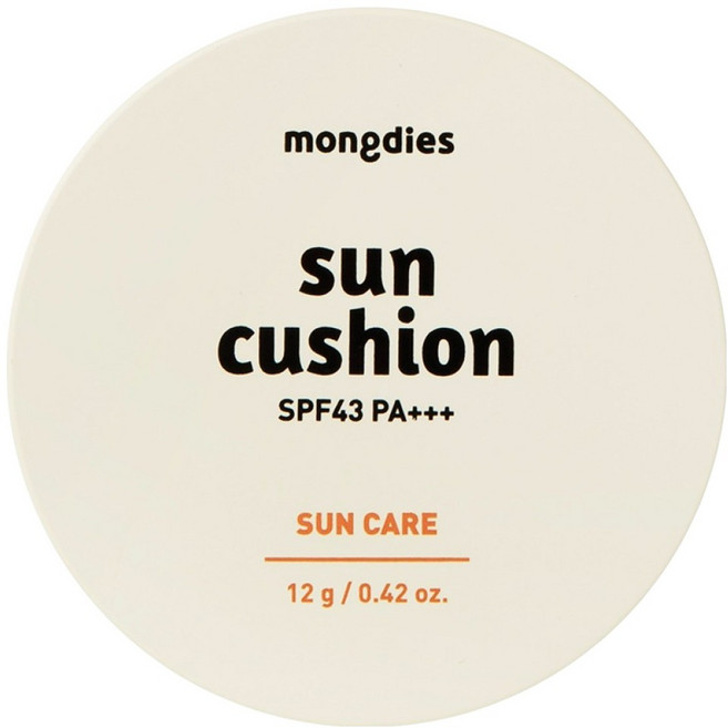 mongdies 卓越防曬氣墊 SPF43 PA+++, 1個, 12g