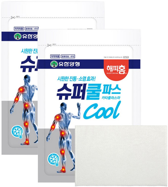 해피홈 슈퍼쿨 파스, 2개