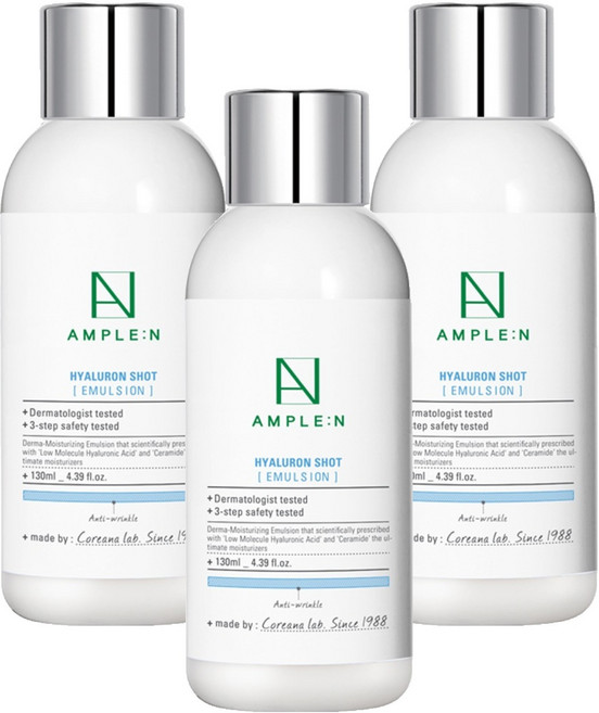 코리아나 앰플엔히알루론샷에멀션, 3개, 130ml